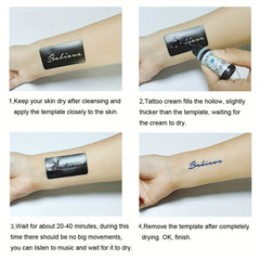 Tattoo Stencil & Dye Set - Totem Character Pattern - Semi-Permanent