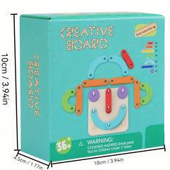Alphabet & Number Building Blocks Toy Set