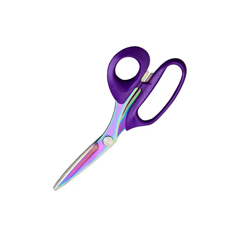 Heavy Duty Titanium Coating Sewing Scissors Stainless Steel For Fabric Leather