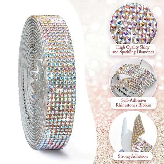 1 Yard Rhinestone Car Sticker for Dashboard Central Control