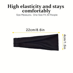 Elastic Sweat Absorbing Bandana for Workout Yoga Tennis