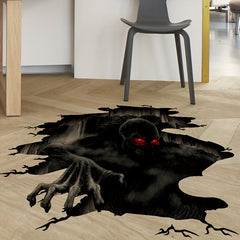 3D Halloween Floor Wall Decal Spooky Halloween Wall Decoration
