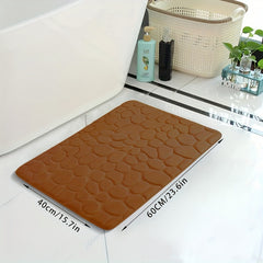 Non Slip Memory Foam Bath Rug Quick Drying Machine Washable Shower Carpet