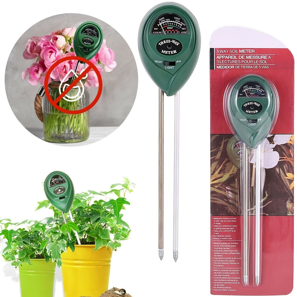 Discover Your Soil with 3-in-1 Tester Kit