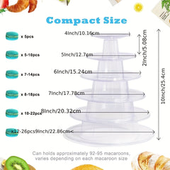 4 6 10 Tier Round Macaron Display Stand Cake Stand Dessert Cupcake Stand