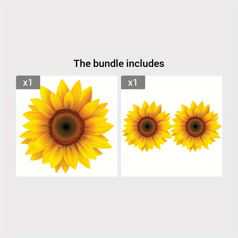 Sunflower Vinyl Waterproof Sticker Decal Car Laptop Wall Window Bumper Sticker