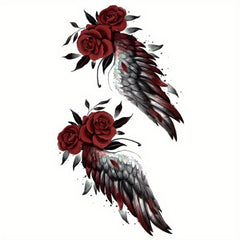 Waterproof Feather Tattoo Sticker Stylish Long Lasting Temporary Tattoo