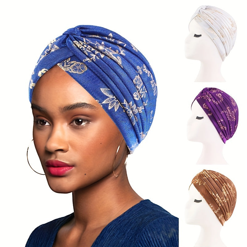 Boho Floral Head Scarf Cap Chemo Hats