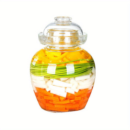 Glass Pickle Jar 1.5-2.5L Fermentation Jar with Water Seal