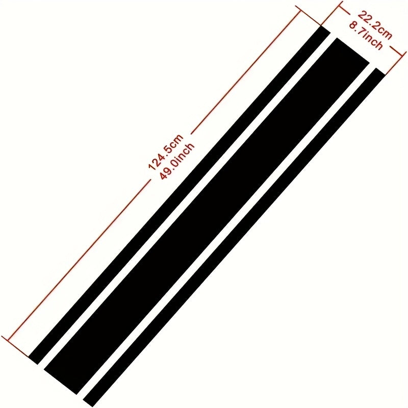 Car Racing Style Long Hood Stickers RV Side Decal SUV Car Side Sticker