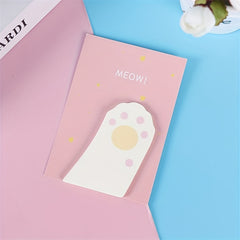 Pink Cat Claw Sticky Notes 3D Memo Pad Office Notes