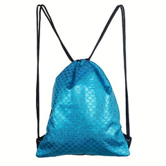 Colorful Print Drawstring Swim Gear Backpack Lightweight Waterproof Swimming Bag