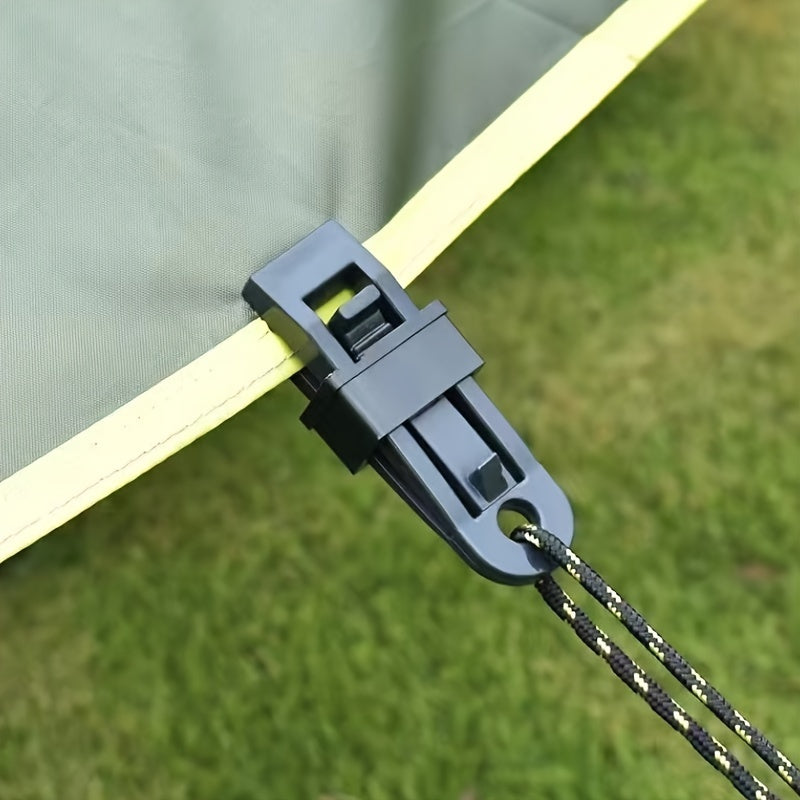 10pcs Outdoor Tent Wind Rope Clamp Camping Clip