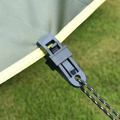 10pcs Outdoor Tent Wind Rope Clamp Camping Clip