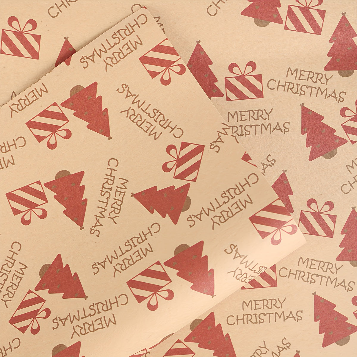 50 Merry Christmas Gift Wrapping Paper Christmas Tree Snowman Background
