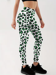 Leopard Print Lip Lifting Yoga Leggings Activewear
