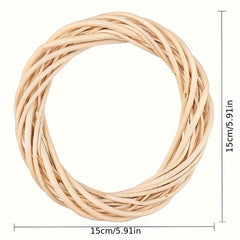 10 Grapevine Wreath DIY Craft Vine Willow Woven Wreath Round Wedding Decoration