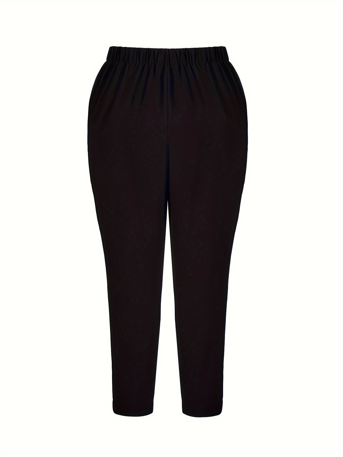 Women's Plus High Rise Tapered Leg Trousers