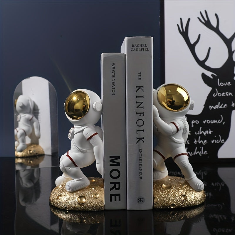 Spaceman Book Stand Desk Storage Astronaut Decoration Student Office