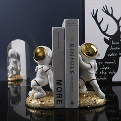 Spaceman Book Stand Desk Storage Astronaut Decoration Student Office