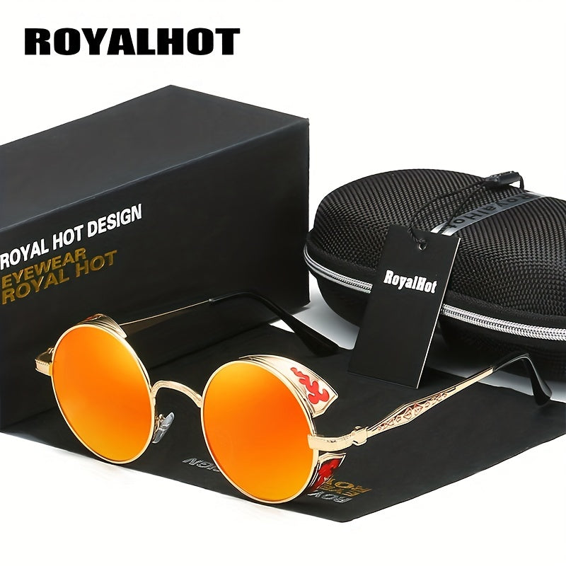 RoyalHot Polarized Round Large Frame Sunglasses