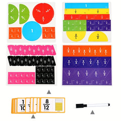 Fraction Disc Learning Toy Arithmetic Teaching Aid, Educational Puzzle