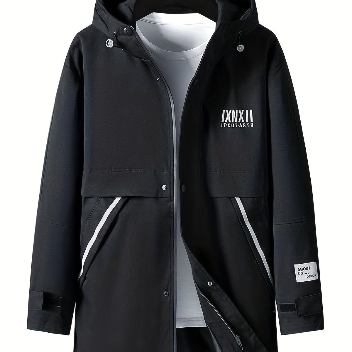 Men's Cotton Padded Coat Thermal Hooded Jacket