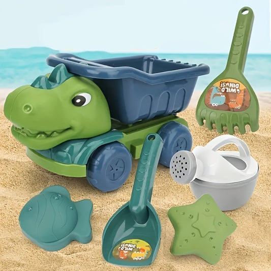 6pc Children's Engineering Vehicle Beach Toy Set Boys Girls Summer Water Play