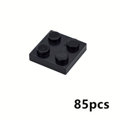 80pcs MOC Building Blocks Thin Bricks 2x2 Dots Classic Toy