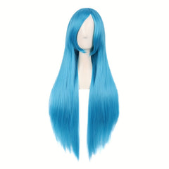 Long Straight Synthetic Wig Anime Cosplay Halloween Party Costume