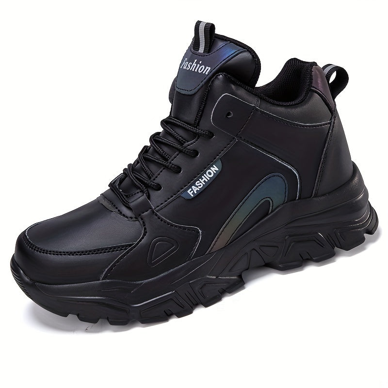 Plush Lined Thermal Chunky Sneakers Heighten Snow Boots