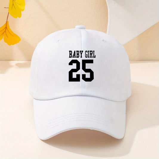 BABY GIRL 25 Baseball Cap Solid Casual Sports Hat Adjustable Cotton Sunscreen