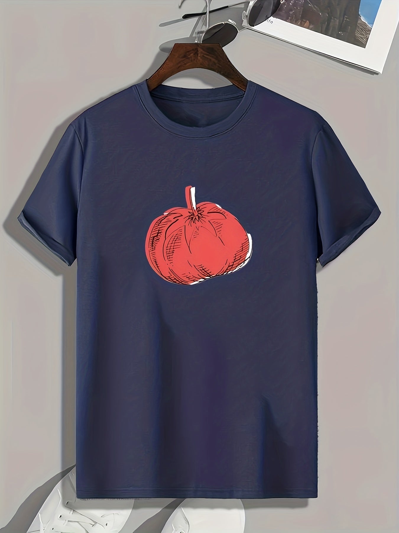 Fruit Pattern Print Sports T-shirt for Men