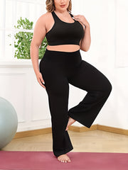  Wide Leg Yogo Pants with High Stretch Waistband