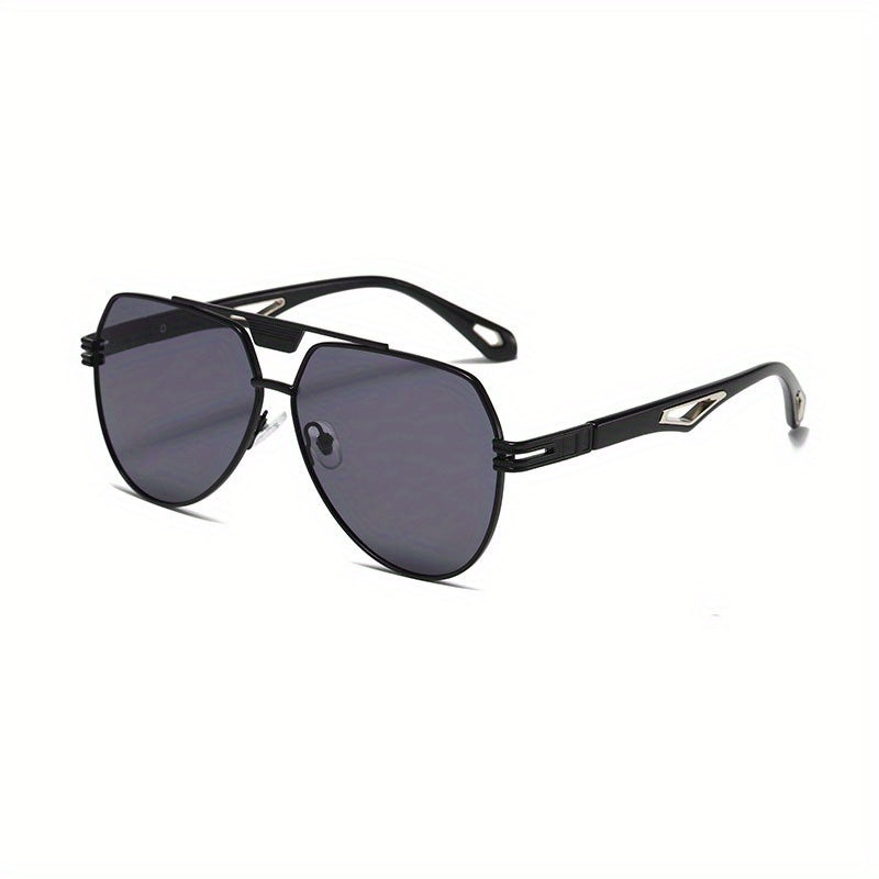 Gradient Double Beam Hollow Sunglasses for Party