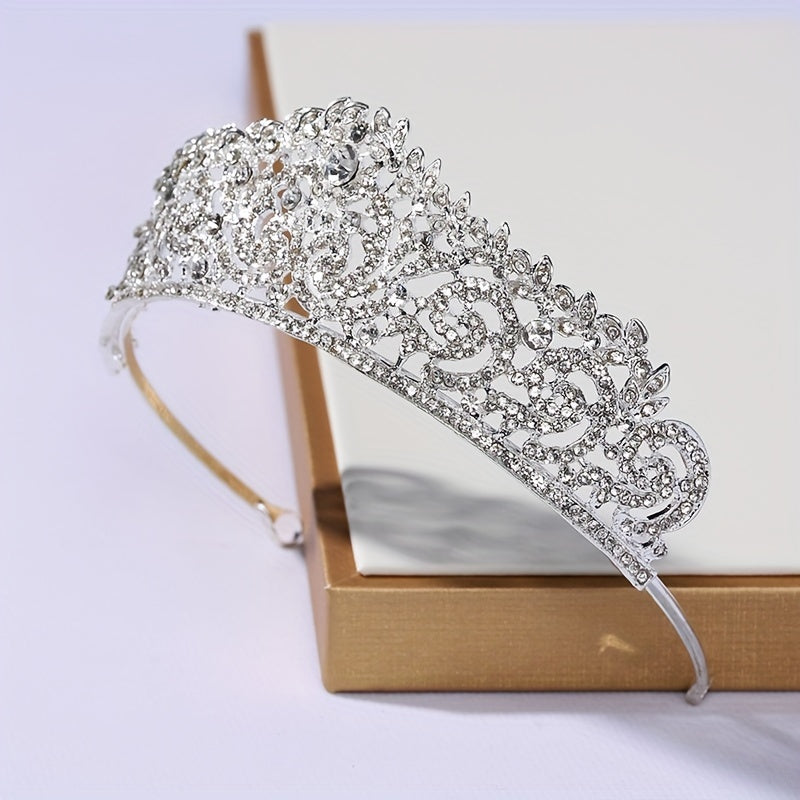 Rhinestone Crown Greek Goddess Style Crown Jewelry Headband