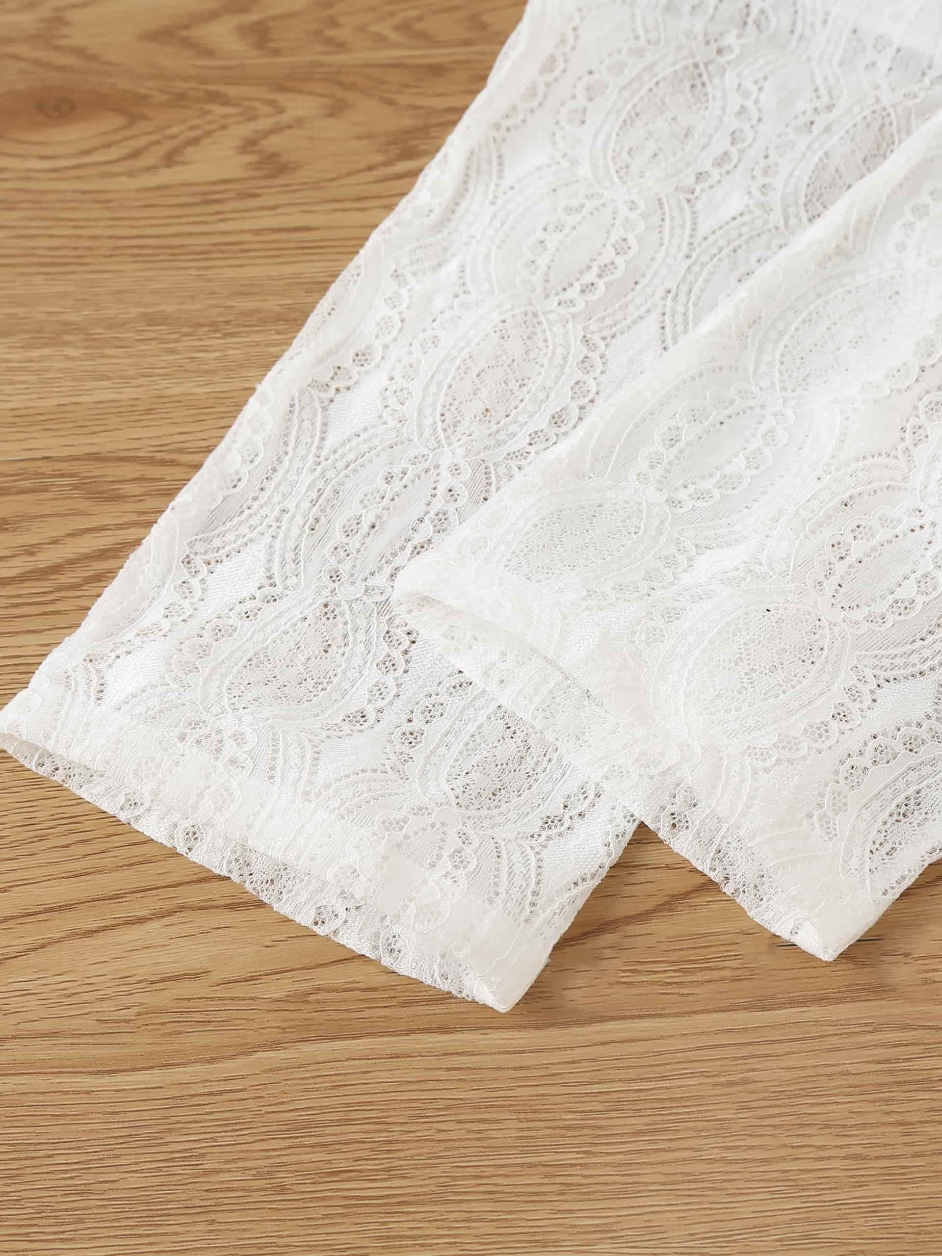 Girls Lace Pants Comfortable Casual Trousers For Summer
