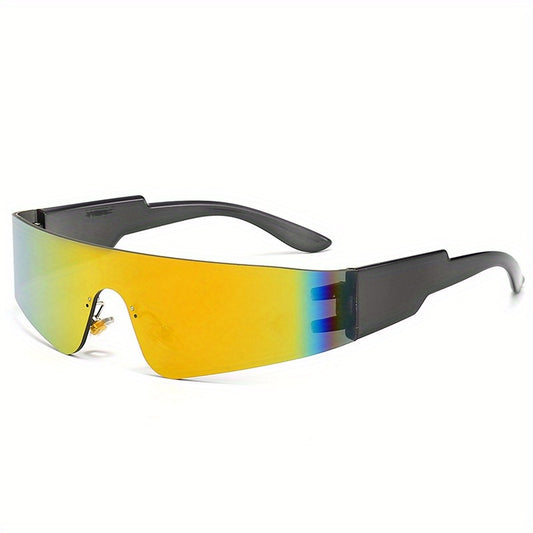 Y2K Wrap Around Sunglasses Cyberpunk Outdoor Eyewear UV400