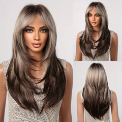 Butterfly Hair Cut Layered Wigs With Bangs