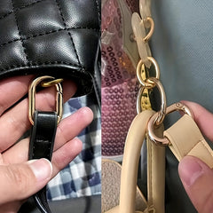 5pcs Metal Key Ring Spring Snap Hook Keychain Keyring Backpack