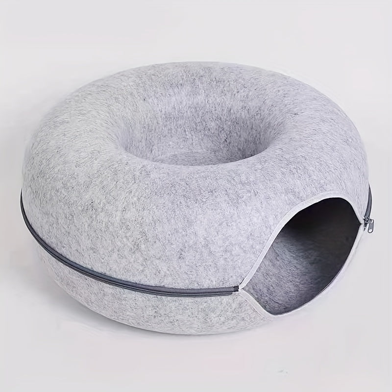 Interactive Cat Tunnel Bed Lightweight & Scratch Resistant Cat Nest