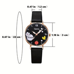 Kids Watch & Daisy Bracelet Set Gift for Girls