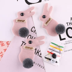 4pcs Plush Cartoon Rabbit Patches Girls Clothing DIY Hand Sewing
