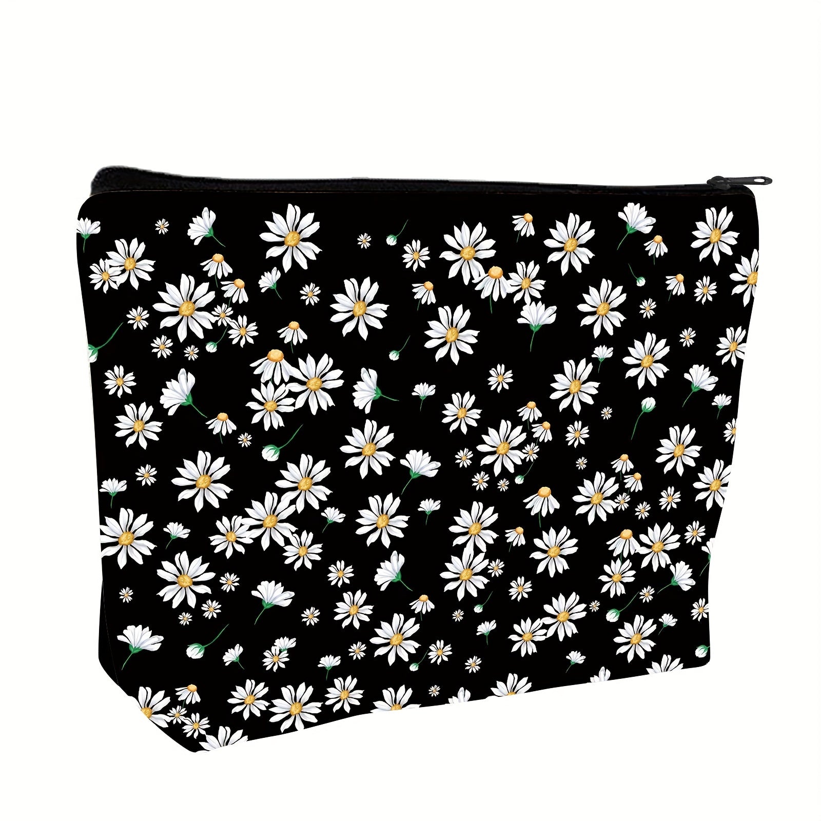 Daisy Makeup Bag Organizer Large Capacity Canvas Travel Toiletry Bag