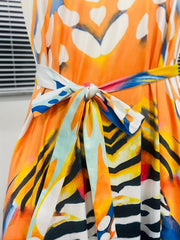  Tie Dye Maxi Cami Dress with Pockets