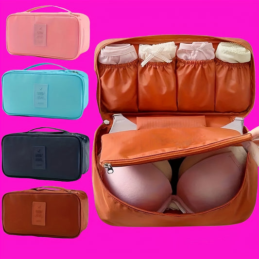 Travel Bra & Panty Organizer Portable Underwear Zipper Storage Bag