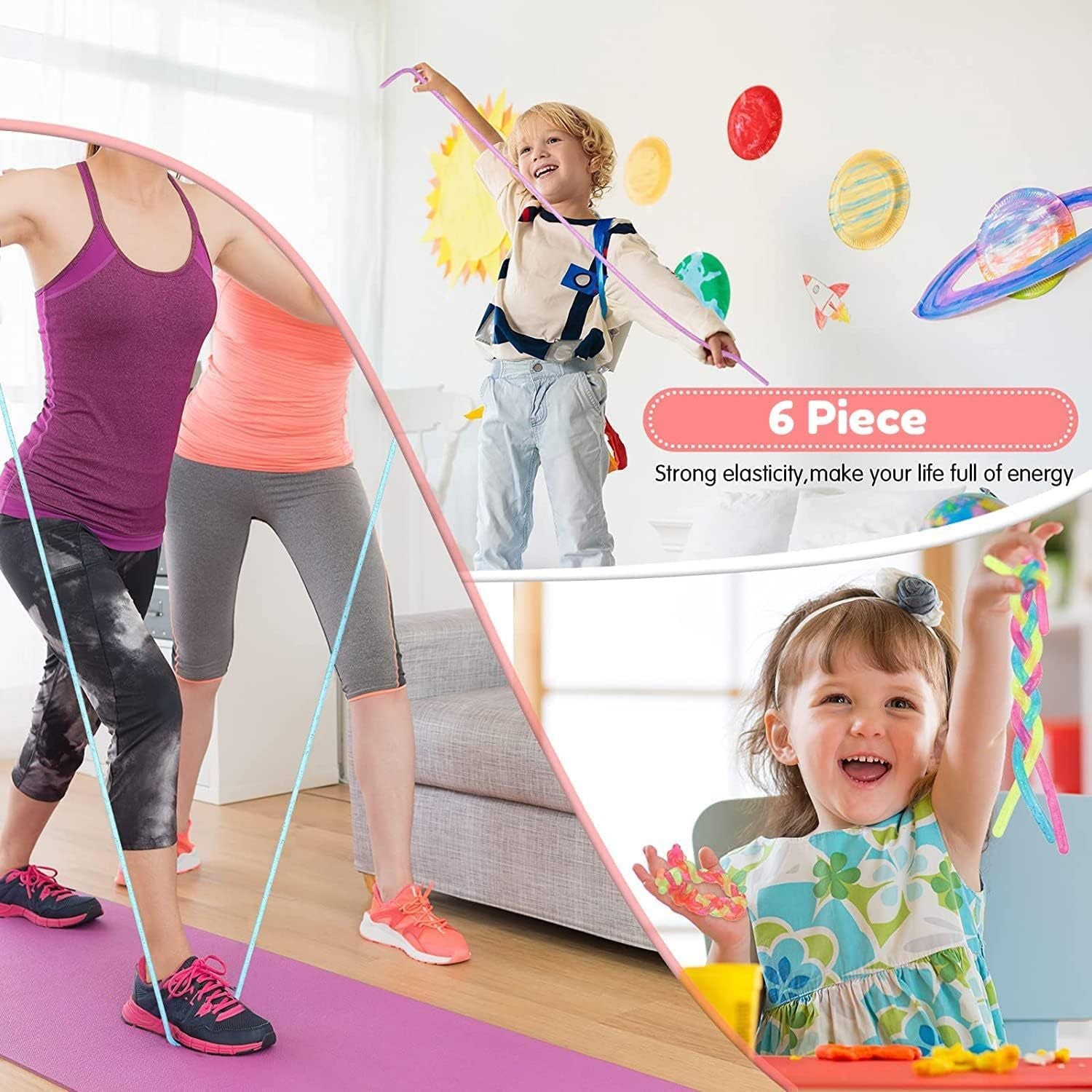 Stretch Noodles 6'' Stretchy Strings DIY Rope