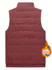 Men's Fleece Vest Zip Up Thermal Sleeveless Jacket