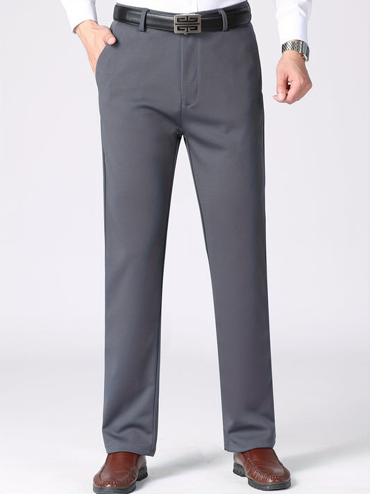 Men's Formal Solid Dress Pants Spring Fall Business