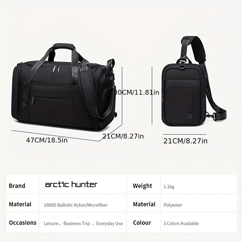 Waterproof Sports Bag with Shoes Compartment - Fitness Duffel